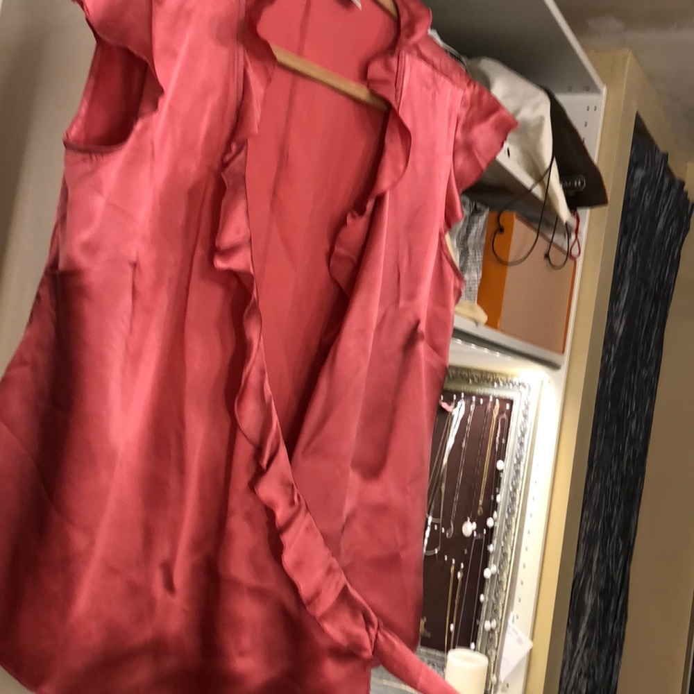 Silk wrap shirt
